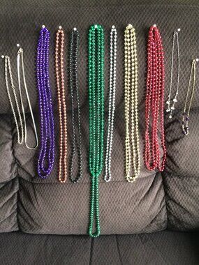 Mardi Gras Beads and Other Necklaces (Bundle)